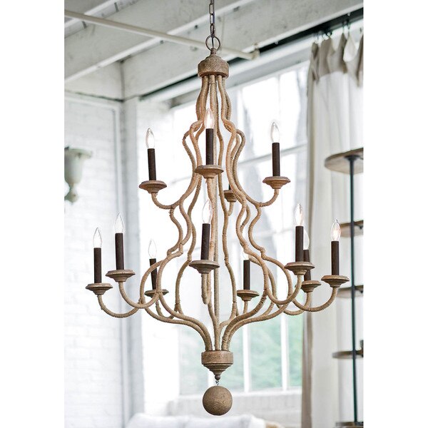 Jute Chandelier